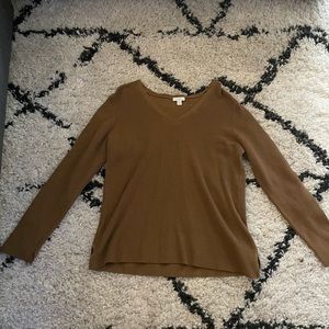 Brown Ribbed J Jill Tee